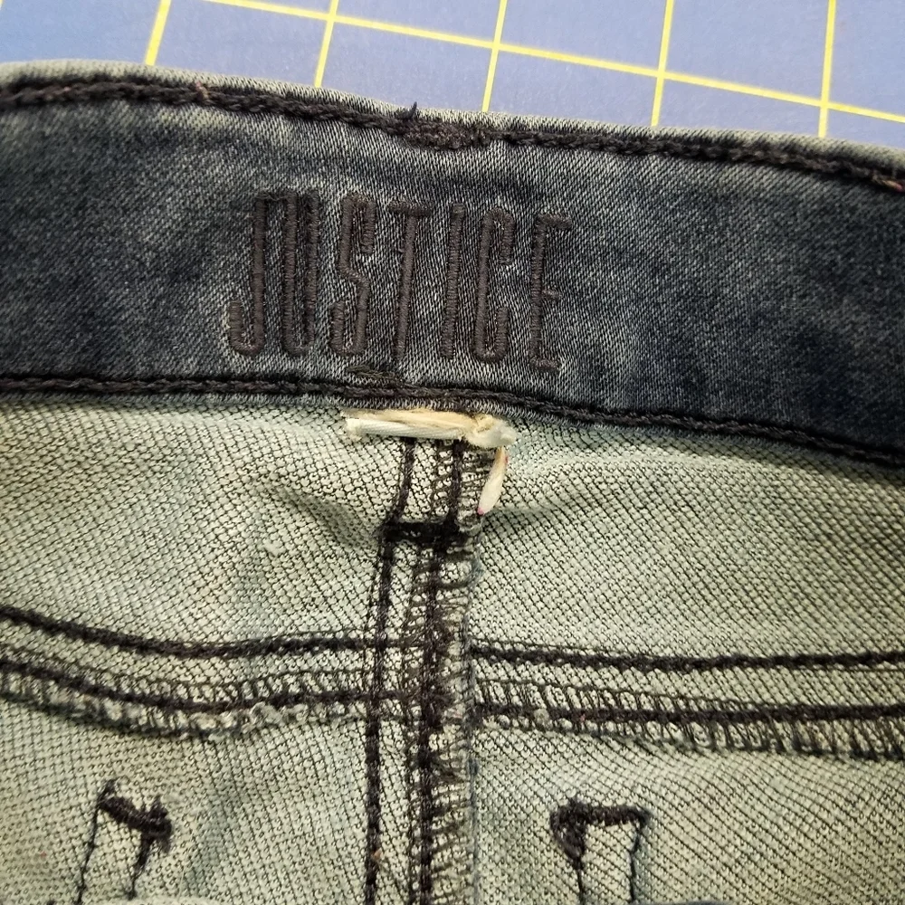 Justice Jegging Jeans Size 5 Torn Legs
